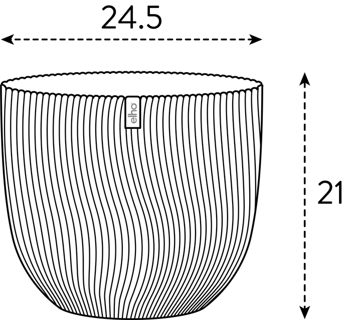 sereh round 25cm cool clay